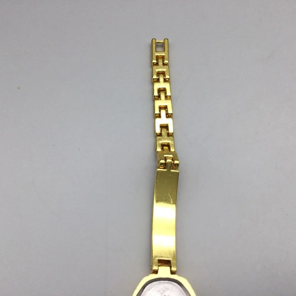 Manhattan Womens Watch 19mm MOP Dial Gold Tone Crystal Bracelet New Battery 7
